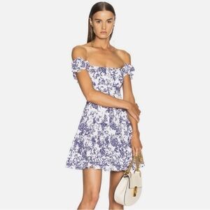 Caroline Constas Maria Off-the-Shoulder
Floral-Print Poplin Dress - XS